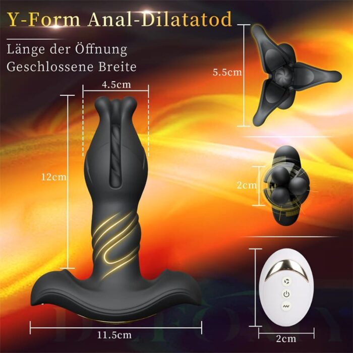 AAV Hell Flower Analvibratoren für Mann mit 9 Vibrationsmodi Prostata Stimulation Männer Sex Spielzeug für die Paare