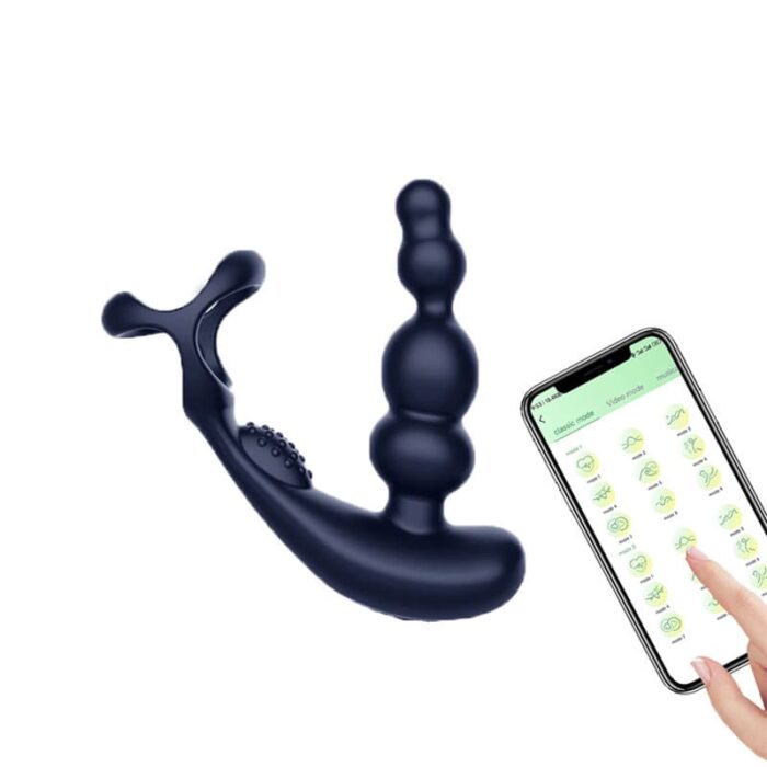 EDGAR Analvibratoren für Männer Anal Dildo mit 10 Vibrations und 3 Rotations Sex Spielzeug für die Männer Paare