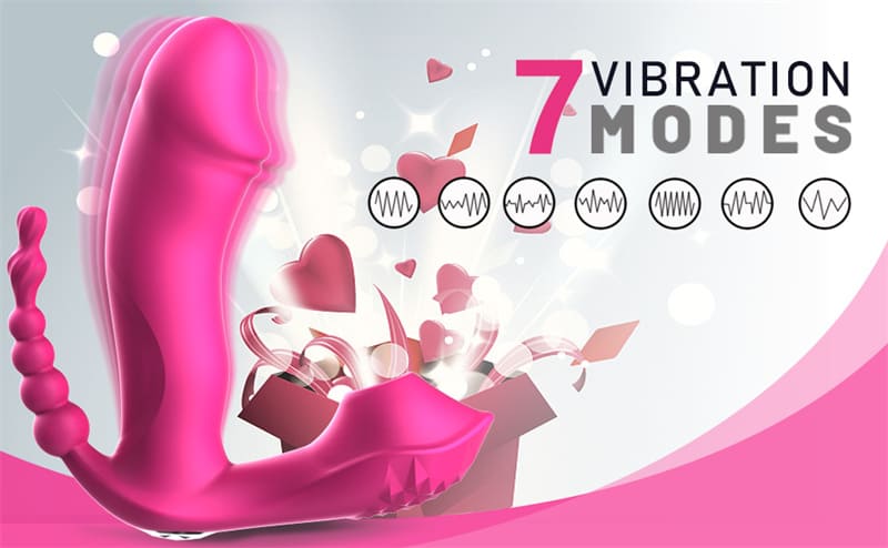 Fox M6 G-Punkt Vibrator Sexspielzeug Vibratoren für sie Klitoris, 7 ModiAnalvibratoren mit Analkugeln & Klitoris Sauger