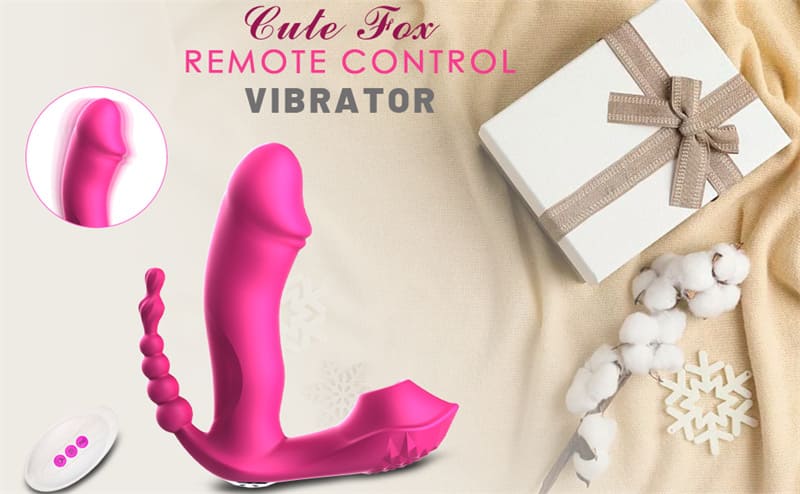 Fox M6 G-Punkt Vibrator Sexspielzeug Vibratoren für sie Klitoris, 7 ModiAnalvibratoren mit Analkugeln & Klitoris Sauger