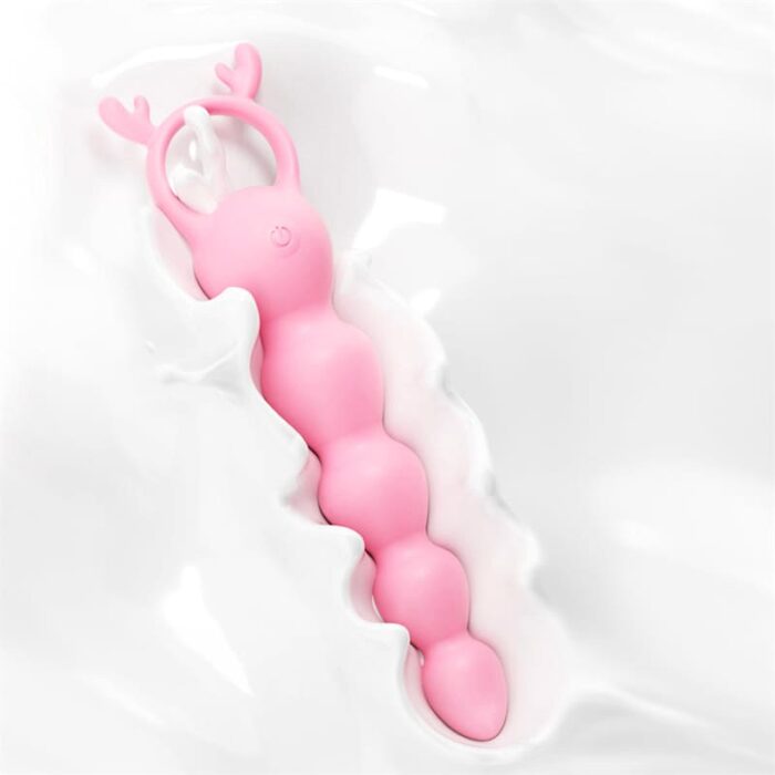 Heart-beating Fawn Analkugeln Vibrator mit 12 Vibrationsmodi G-Punkt Prostata Stimulator für Frauen Paare