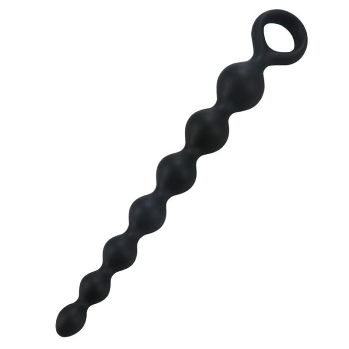 Herzförmiger Analplug für Anfänger Die Paare, 21cm Silikon Analkugeln Anal Kette mit 7 Kugeln