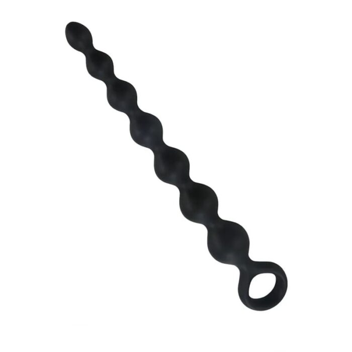 Herzförmiger Analplug für Anfänger Die Paare, 21cm Silikon Analkugeln Anal Kette mit 7 Kugeln