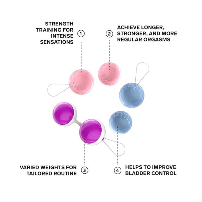 LELO Beads Plus - Kegel Balls für die Frauen Paare Silikon Ben Wa Balls für Sexuelles Vergnügen