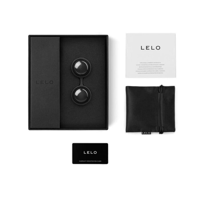 LELO Beads™ Noir Analkugeln aus Silikon in der Premium Edition für das weibliche Training – Perfekt für Mehr Lust