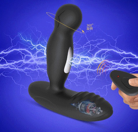 LEVETT Elektroschock Analvibratoren Prostata Stimulation Männer mit 19 Vibration & Rotation Buttplug für Paare Extrem Sex
