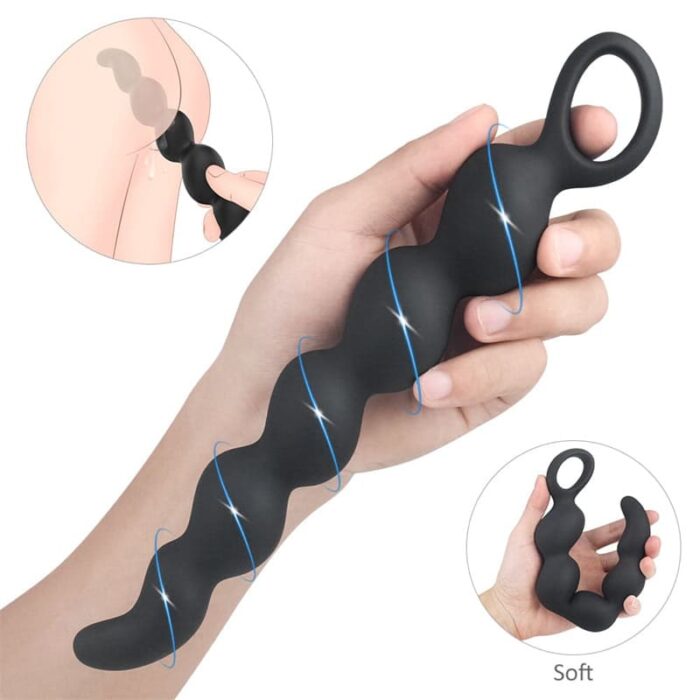 S-HANDE S281 Analkugeln Analkette für Mann Extra Lang 275mm Anal Dildo aus Silikon SM Sexspielzeug