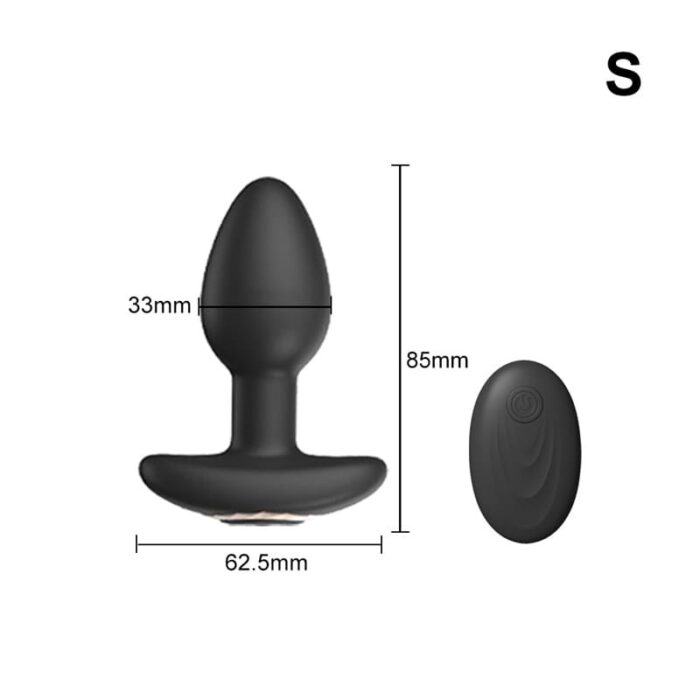 Lovesvibe 10 Frequenzen Elektrische Silikon Anal Plug Analvibratoren für Mann mit Fernbedienung