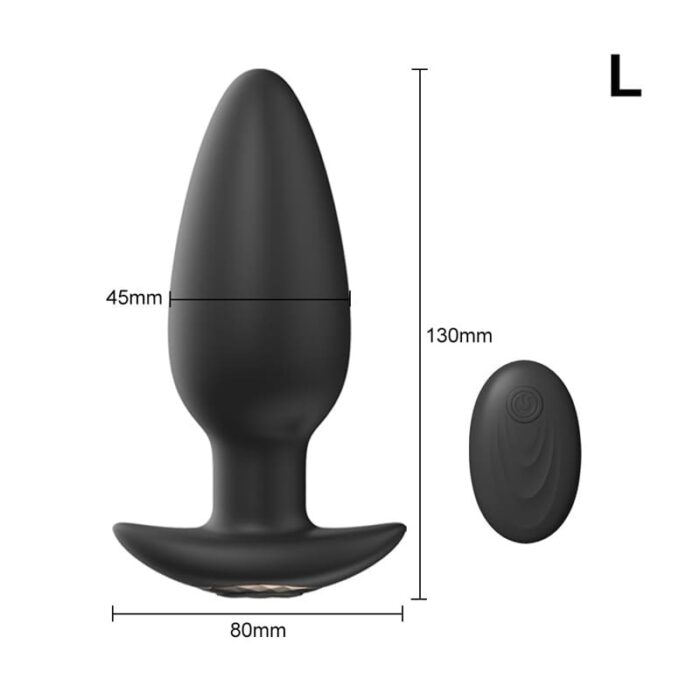 Lovesvibe 10 Frequenzen Elektrische Silikon Anal Plug Analvibratoren für Mann mit Fernbedienung