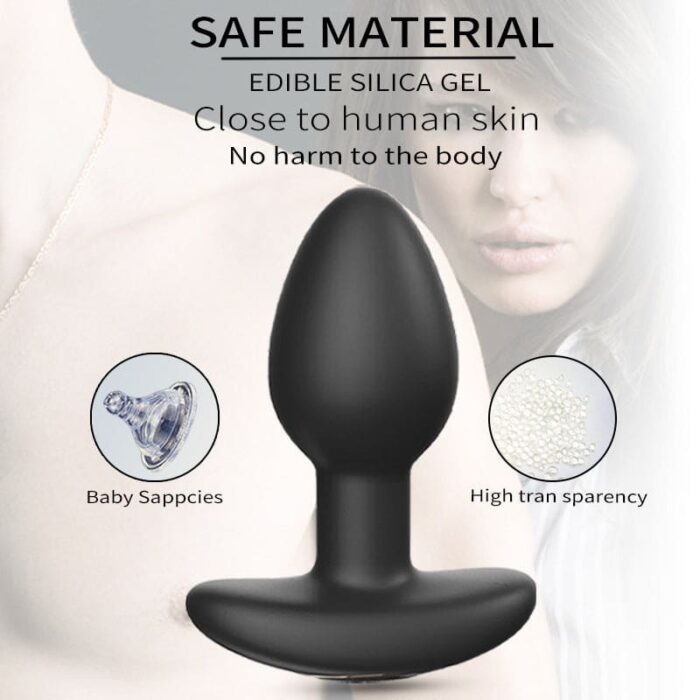 Lovesvibe 10 Frequenzen Elektrische Silikon Anal Plug Analvibratoren für Mann mit Fernbedienung