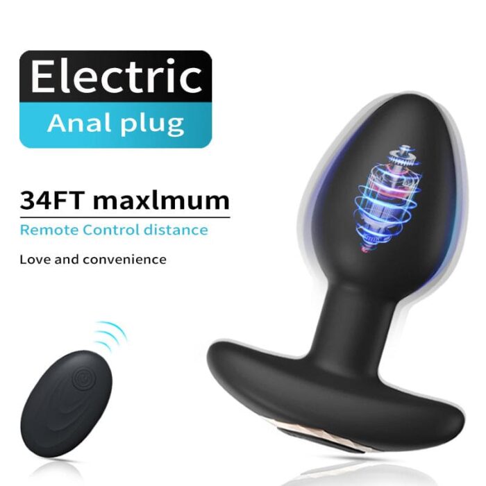 Lovesvibe 10 Frequenzen Elektrische Silikon Anal Plug Analvibratoren für Mann mit Fernbedienung