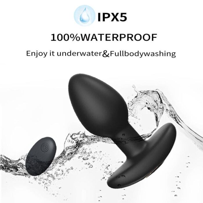 Lovesvibe 10 Frequenzen Elektrische Silikon Anal Plug Analvibratoren für Mann mit Fernbedienung