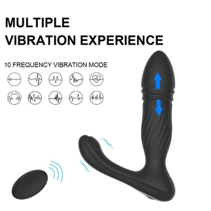 Lovesvibe 10 Vibrationmodi Analvibrator Silikon Anal Plug Vibratoren FüR Sie Und Ihn Mit Fernbedienung