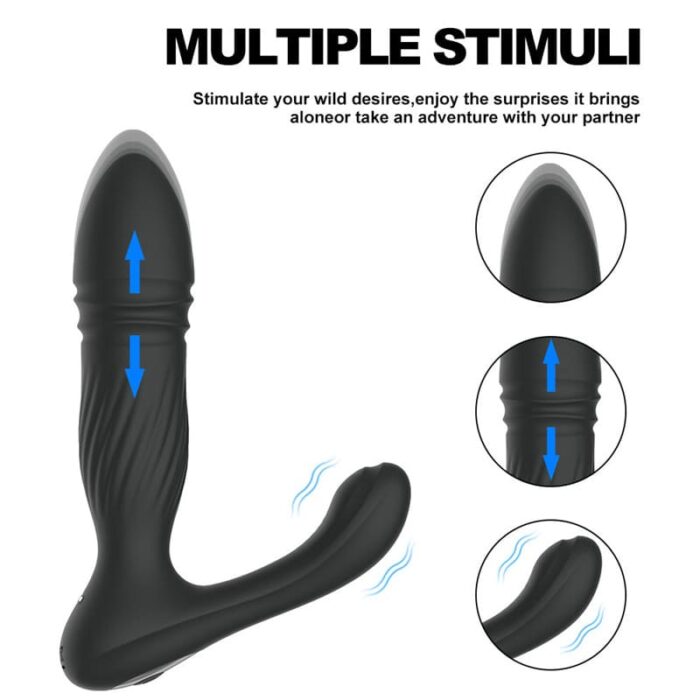 Lovesvibe 10 Vibrationmodi Analvibrator Silikon Anal Plug Vibratoren FüR Sie Und Ihn Mit Fernbedienung