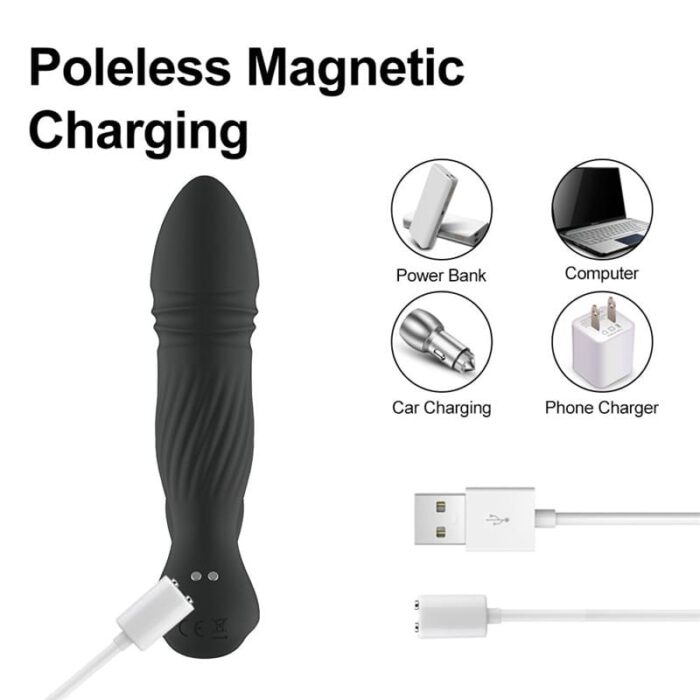 Lovesvibe 10 Vibrationmodi Analvibrator Silikon Anal Plug Vibratoren FüR Sie Und Ihn Mit Fernbedienung