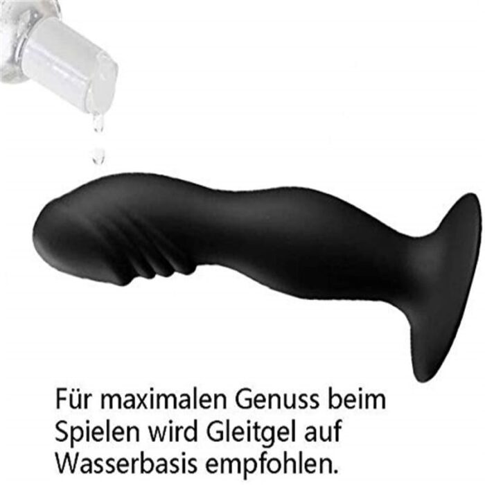 Lovesvibe Analplug Vibratoren Silikon Prostata Stimulator mit 10 Vibrationsmodi und Fernbedienung Analvibratoren für Mann