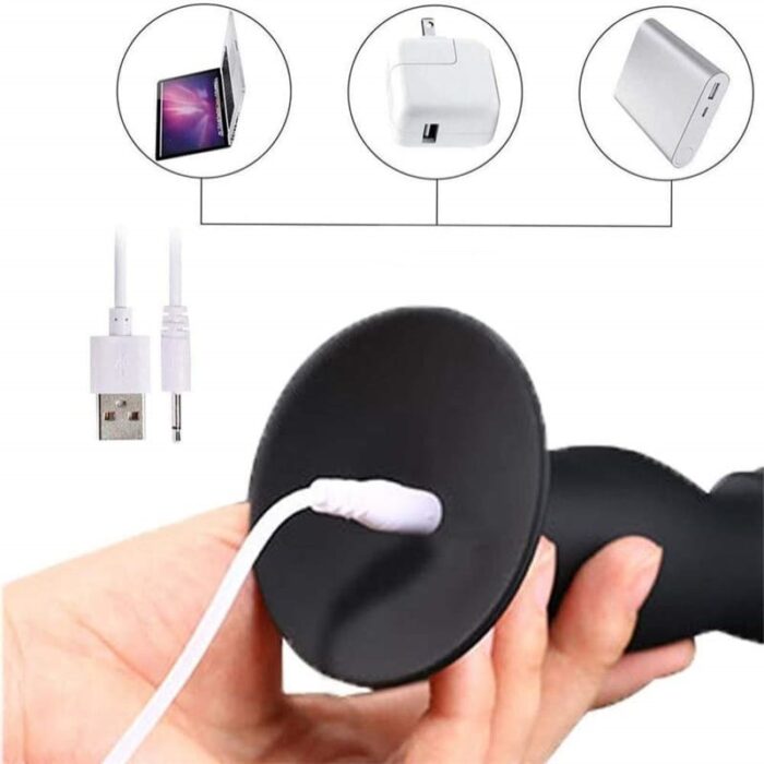 Lovesvibe Analplug Vibratoren Silikon Prostata Stimulator mit 10 Vibrationsmodi und Fernbedienung Analvibratoren für Mann