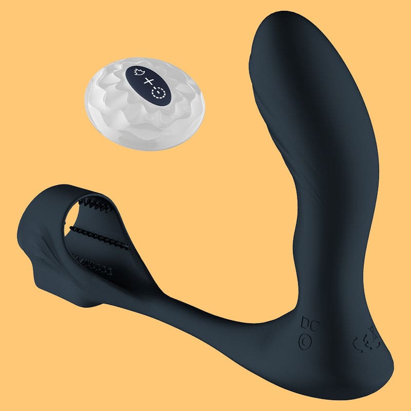 Lovesvibe Analvibratoren für Mann mit Penisring, 7 Vibrationen Prostata Massage Sextoy mit Fernbedienung