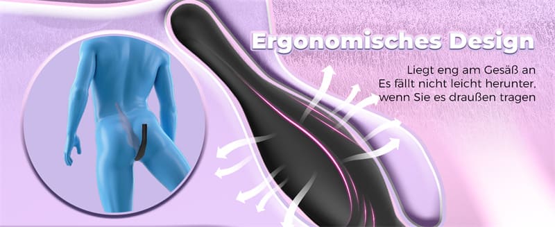 Lovesvibe Aufblasbar Analplug mit Pumpe, 24cm Verstellbar Riesen Dildo Butt Plug Anal Dilatator SM Sexspielzeug