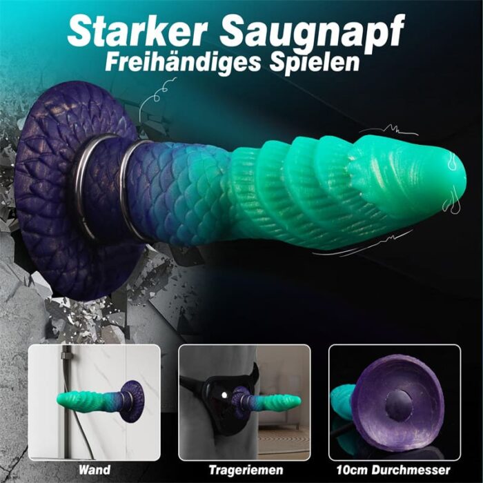 Lovesvibe Monster Dildo Aufblasbarer Fantasy Knot Dildo Fantasy Knot Dildo für Fetisch BDSM Analsex Groß Anal Dilatator