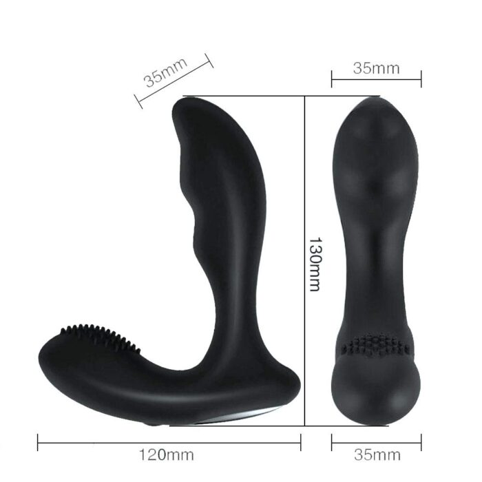 Lovesvibe Prostata Vibratoren Buttplug mit 12 Vibrations Analvibratoren für Männer