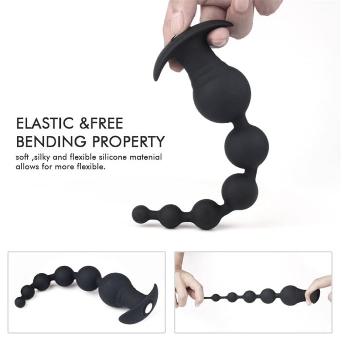 Lovesvibe Silikon Analkugeln Anfänger Analvibratoren# für Frauen und Männer mit 9 Vibrationsmodi & Fernbedienung