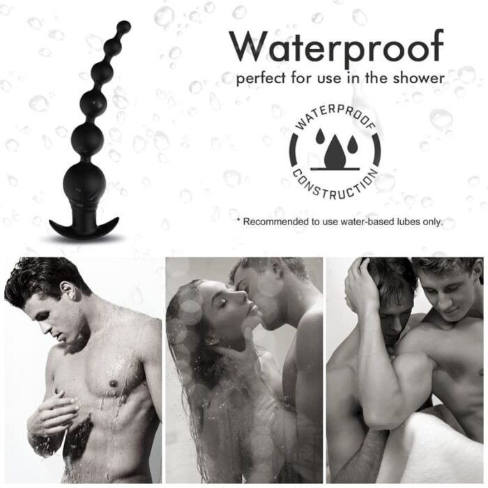 Lovesvibe Silikon Analkugeln Anfänger Analvibratoren# für Frauen und Männer mit 9 Vibrationsmodi & Fernbedienung