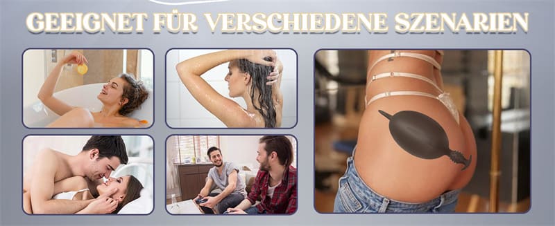 Lovesvibe Superlang Inflatable Plugs mit Pumpe 26cm Verstellbar Riesen Dildo Aufblasbar Analplug