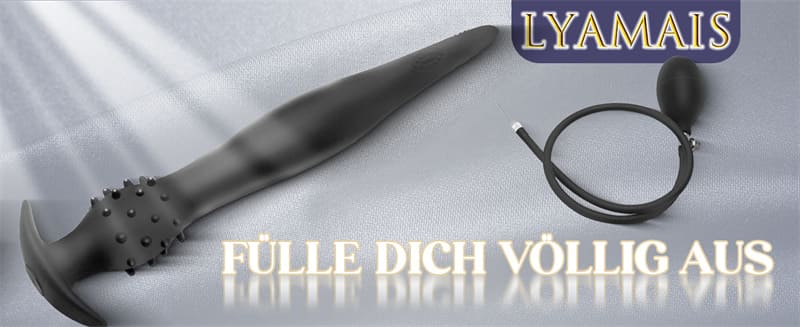 Lovesvibe Superlang Inflatable Plugs mit Pumpe 26cm Verstellbar Riesen Dildo Aufblasbar Analplug