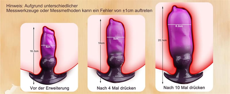 Monster Aufblasbarer Dildo für Männer Frauen Groß Anal Inflatable XXL Dildo Fantasy Knot Dildo BDSM Analsex