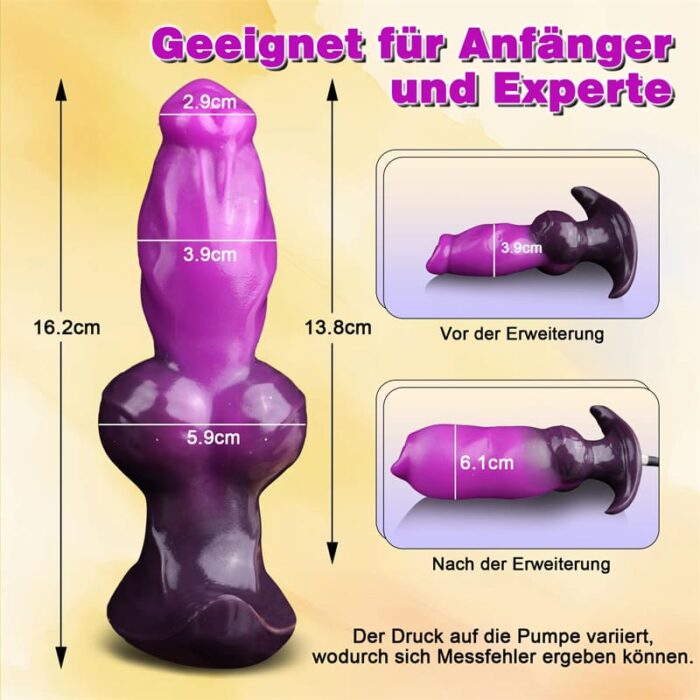 Monster Aufblasbarer Dildo für Männer Frauen Groß Anal Inflatable XXL Dildo Fantasy Knot Dildo BDSM Analsex