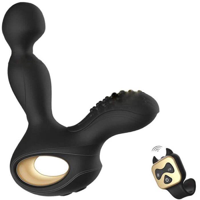 NVTOYS Anal Dildo Prostata Massagegerät Männer mit 9 Vibrationen und 3 Rotations Silikon Anal Vibrator Sex Toy