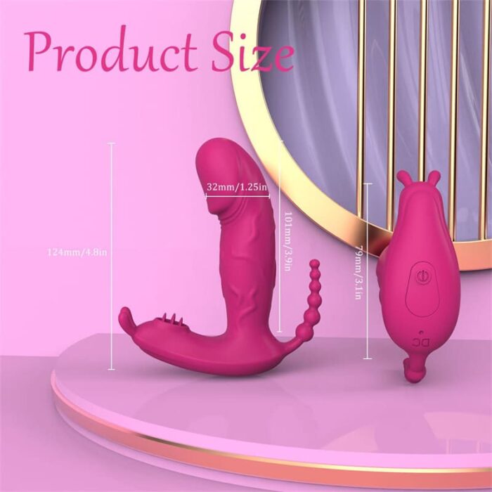Rabbit Dildo Vibrator Sex Spielzeug für die Frau mit 9 Vibrations und APP Anal Vibrator Dildo für Paare