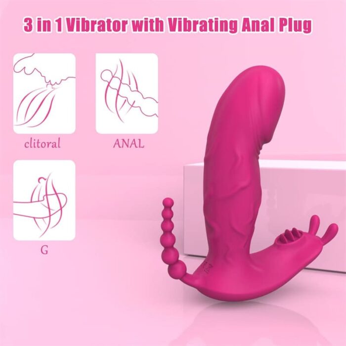 Rabbit Dildo Vibrator Sex Spielzeug für die Frau mit 9 Vibrations und APP Anal Vibrator Dildo für Paare