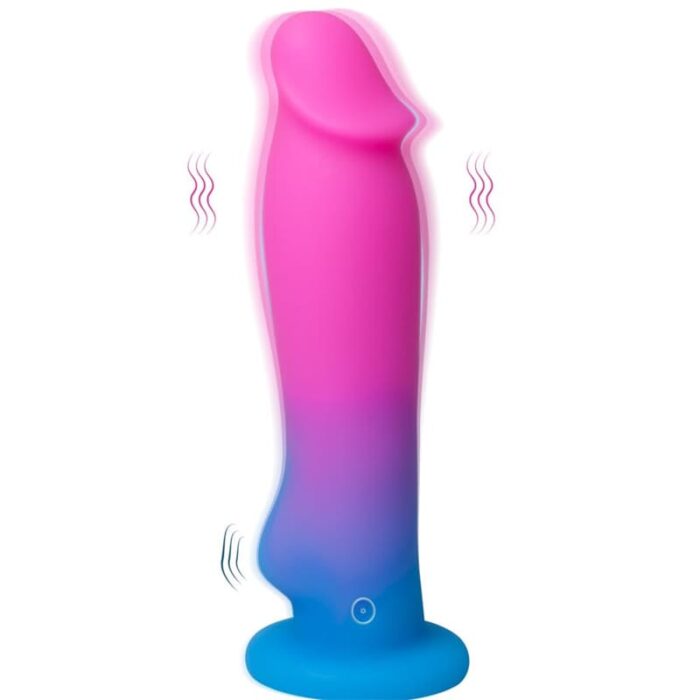 Realistische Dildo Vibratoren mit Saugnapf, LOVESVIBE 8 Vibrationsmodi Bunte Analdildos Sexspielzeug für Frauen Paare