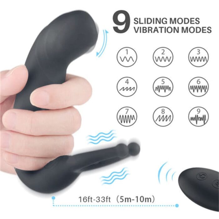 S-HANDE S234-2 Prostata Massagegerät Analvibrator für Mann mit 9 Vibrationsmodi Silikon Anal Dildo Sex Toys
