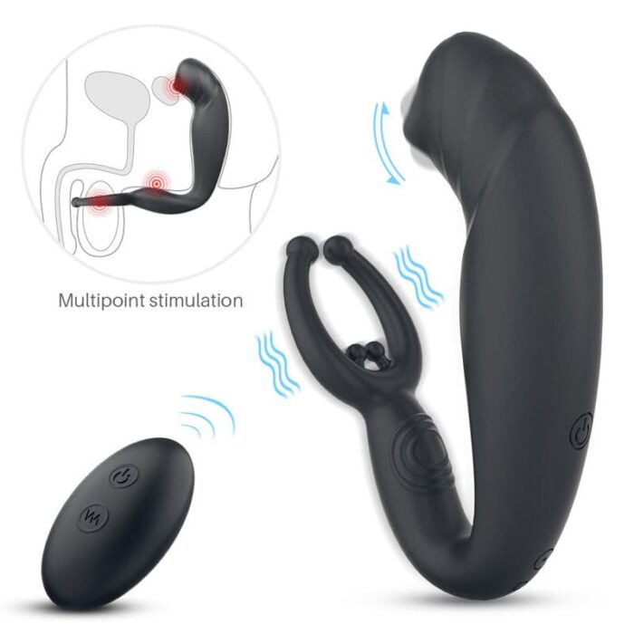 S-HANDE S234-2 Prostata Massagegerät Analvibrator für Mann mit 9 Vibrationsmodi Silikon Anal Dildo Sex Toys