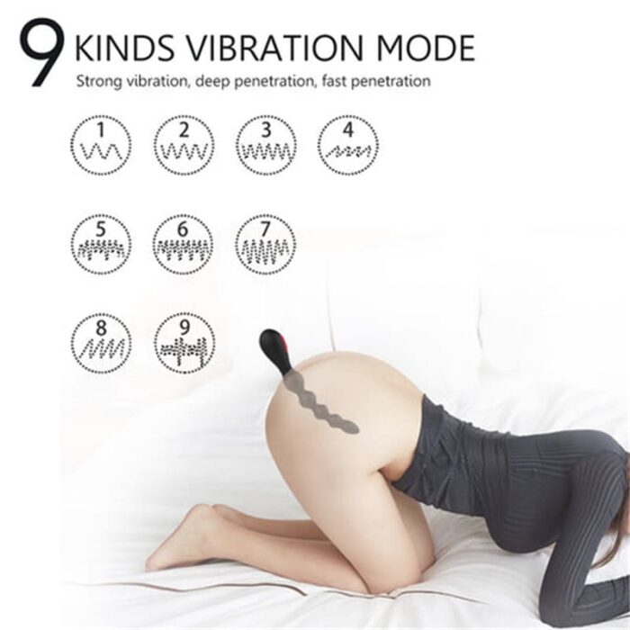 S-HANDE SHD-S166 Analkugeln für Mann mit 9 Vibrationsmodi Analvibratoren Anal Beads Sex Spielzeug für Frauen
