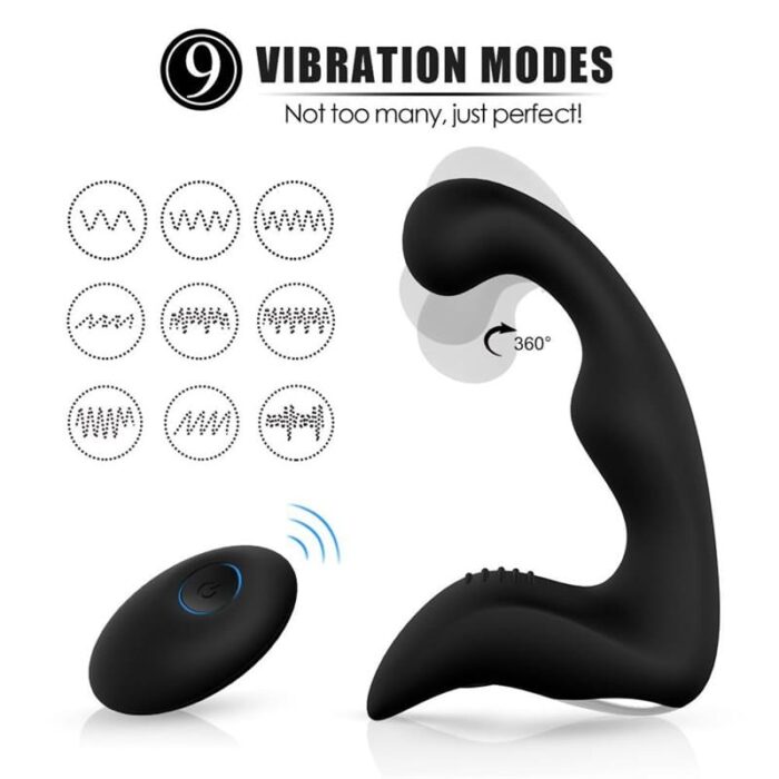 SHD-010 Anal Vibrator G-Punkt Vibratoren mit 9 Vibrations Wasserdicht Prostata Stimulation mit Fernbedienung