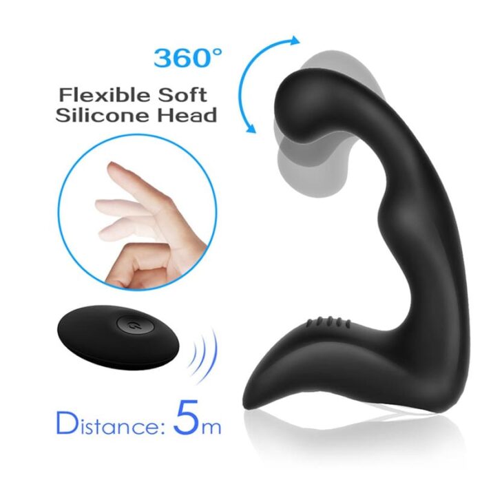 SHD-010 Anal Vibrator G-Punkt Vibratoren mit 9 Vibrations Wasserdicht Prostata Stimulation mit Fernbedienung