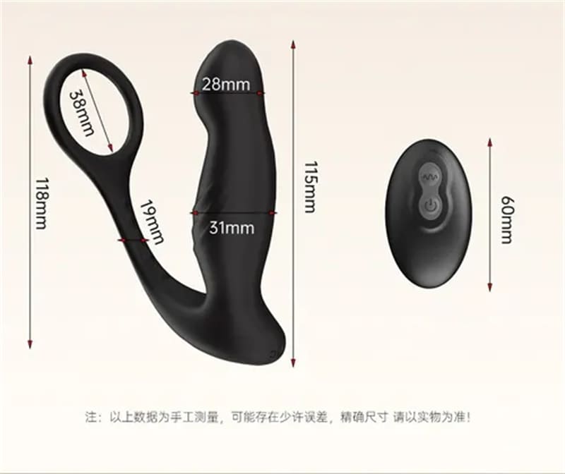 Sexy Niuniu Prostate Massager mit 10 Vibrations Analvibratoren Sex Spielzeug für die Männer Paare mit Fernbedienung