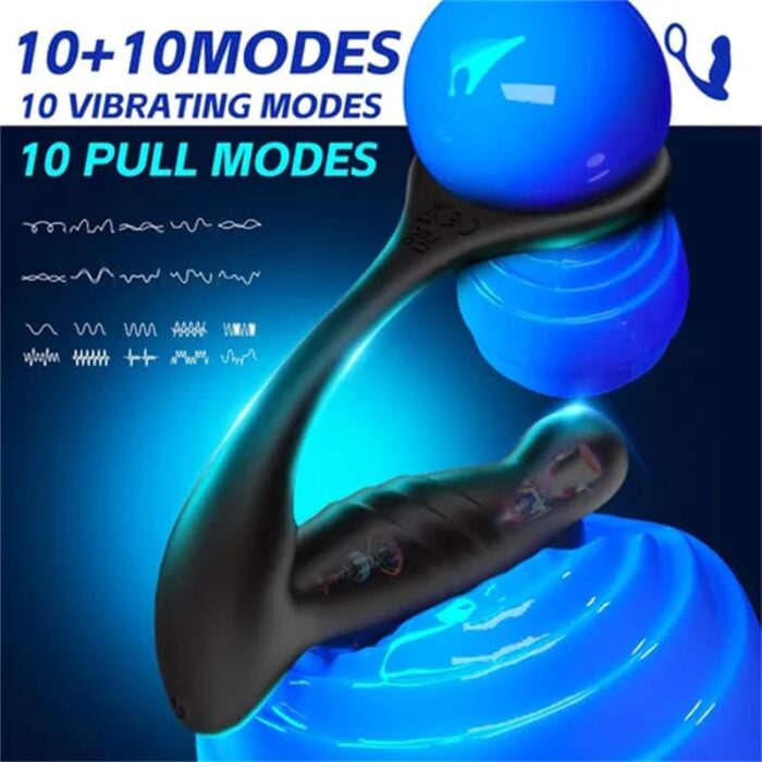 Sexy Niuniu Prostate Massager mit 10 Vibrations Analvibratoren Sex Spielzeug für die Männer Paare mit Fernbedienung