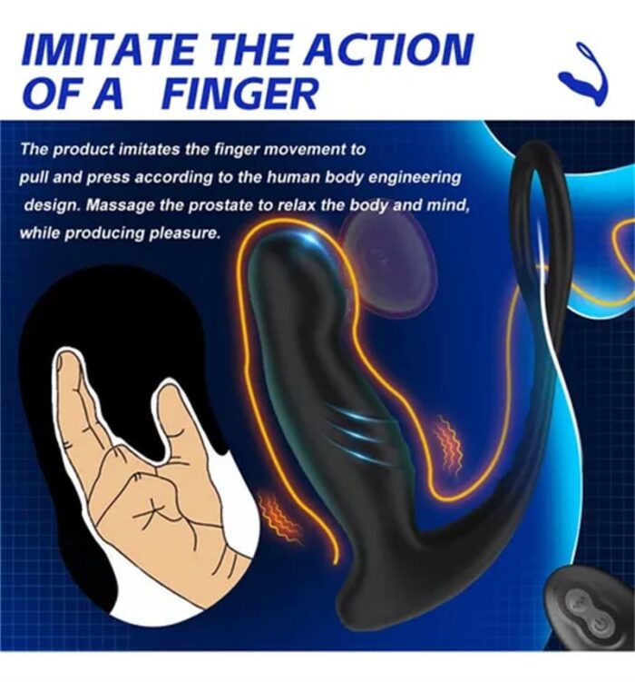 Sexy Niuniu Prostate Massager mit 10 Vibrations Analvibratoren Sex Spielzeug für die Männer Paare mit Fernbedienung