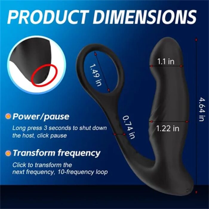 Sexy Niuniu Prostate Massager mit 10 Vibrations Analvibratoren Sex Spielzeug für die Männer Paare mit Fernbedienung