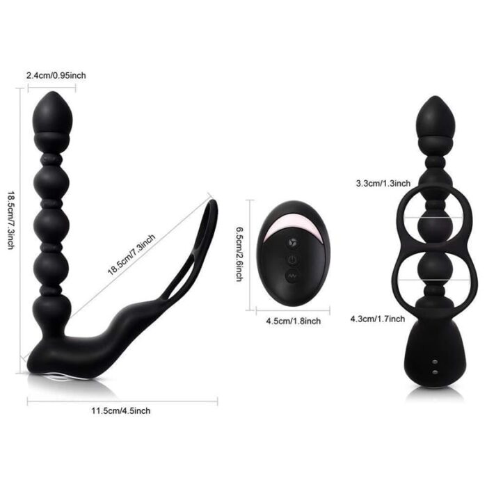 The Tower Analkugel Analvibratoren für Mann Frau mit 10 Vibrationsmodi Anal Dildo Vibrator Analplug für Männer Frauen