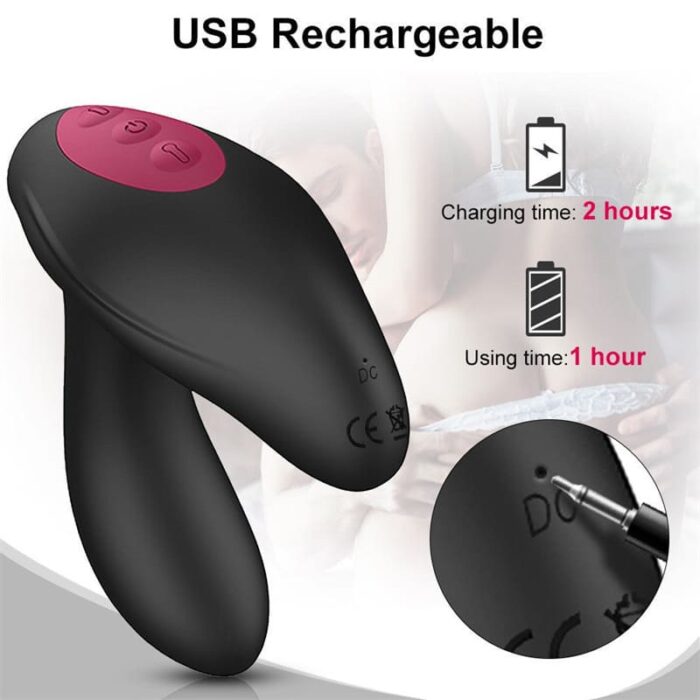 WISTONE Prostata Massage Aufblasbarer Analplug mit 10 Vibrations Analvibratoren Sex Spielzeug für die Männer