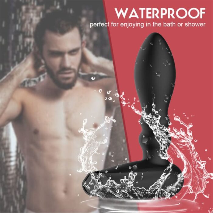 WISTONE Prostata Massage Aufblasbarer Analplug mit 10 Vibrations Analvibratoren Sex Spielzeug für die Männer