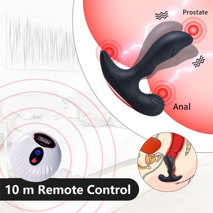 YEAIN YY807 Analvibratoren Männer Anal Dildo mit 9 Vibrations und Rotations Anal Plug Sex Spielzeug für die Paare
