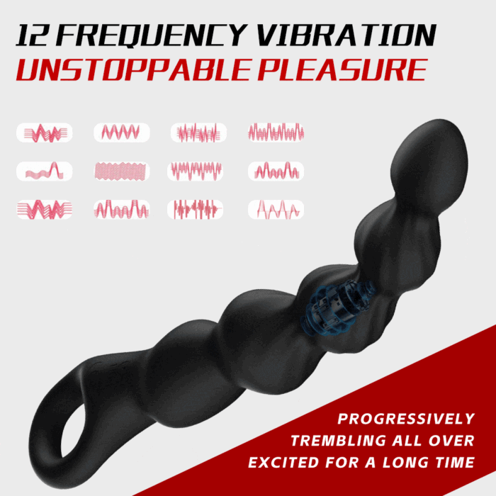 YEAIN YY810 Analkugeln Prostata Stimulator mit 12 Vibrations Analvibrator Sex Spielzeug für die Paare