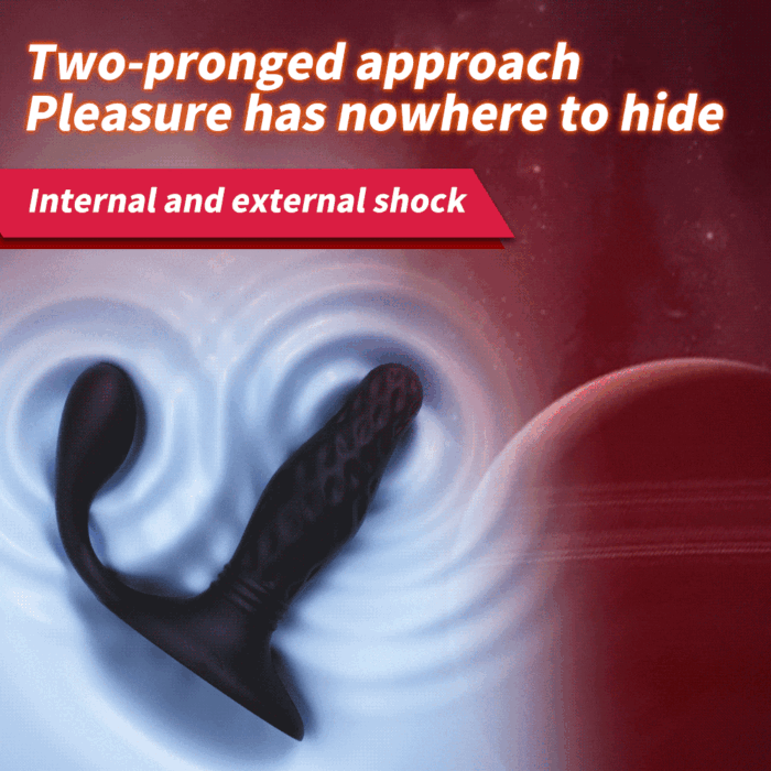 YEAIN YY813 Anal Dildo Männer Prostata Stimulator mit 12 Vibrations & 3 Stoßfunktion Wasserdicht Analvibrator